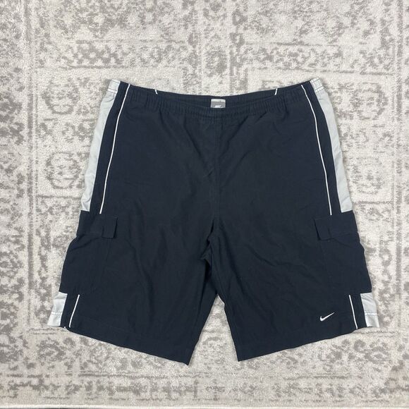 Vintage Nike Swim Cargo Trunks Shorts Men’s Y2K Shorts Mens Size XL - Picture 1 of 7